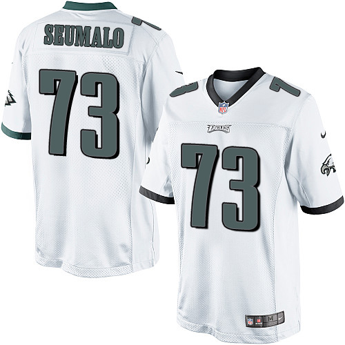 Men's Limited Isaac Seumalo Nike Jersey White Road - #73 NFL Philadelphia Eagles